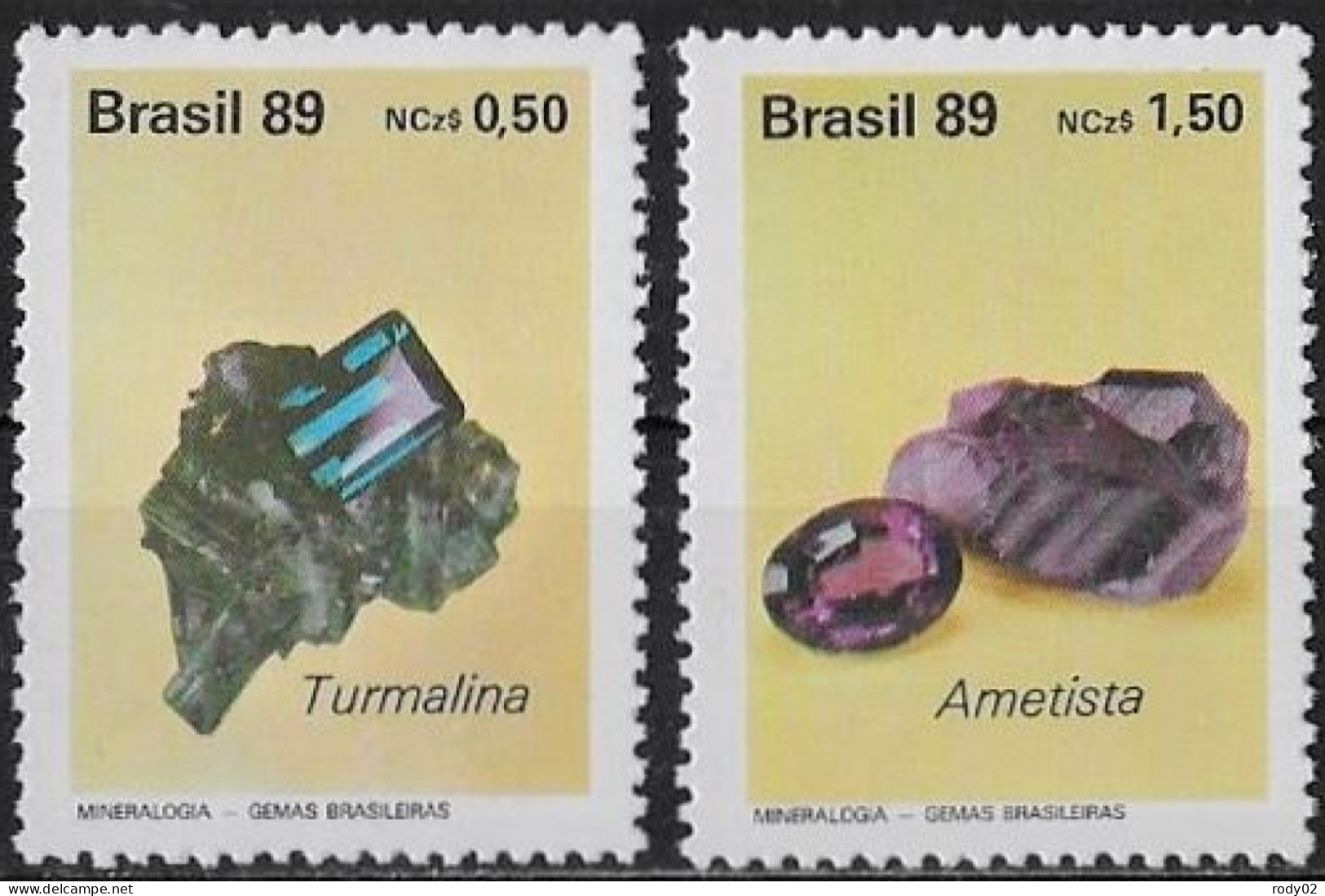 BRESIL - PIERRES PRECIEUSES - N° 1927 ET 1928 - NEUF** MNH - Mineralen