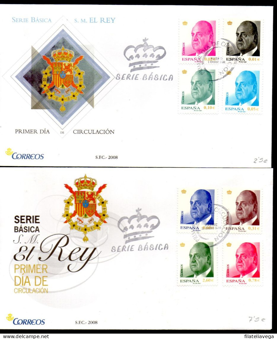 España Lote De 15 Sobres De Primer Día Año 2008 Valor Catálogo 115.5€ - Lettres & Documents