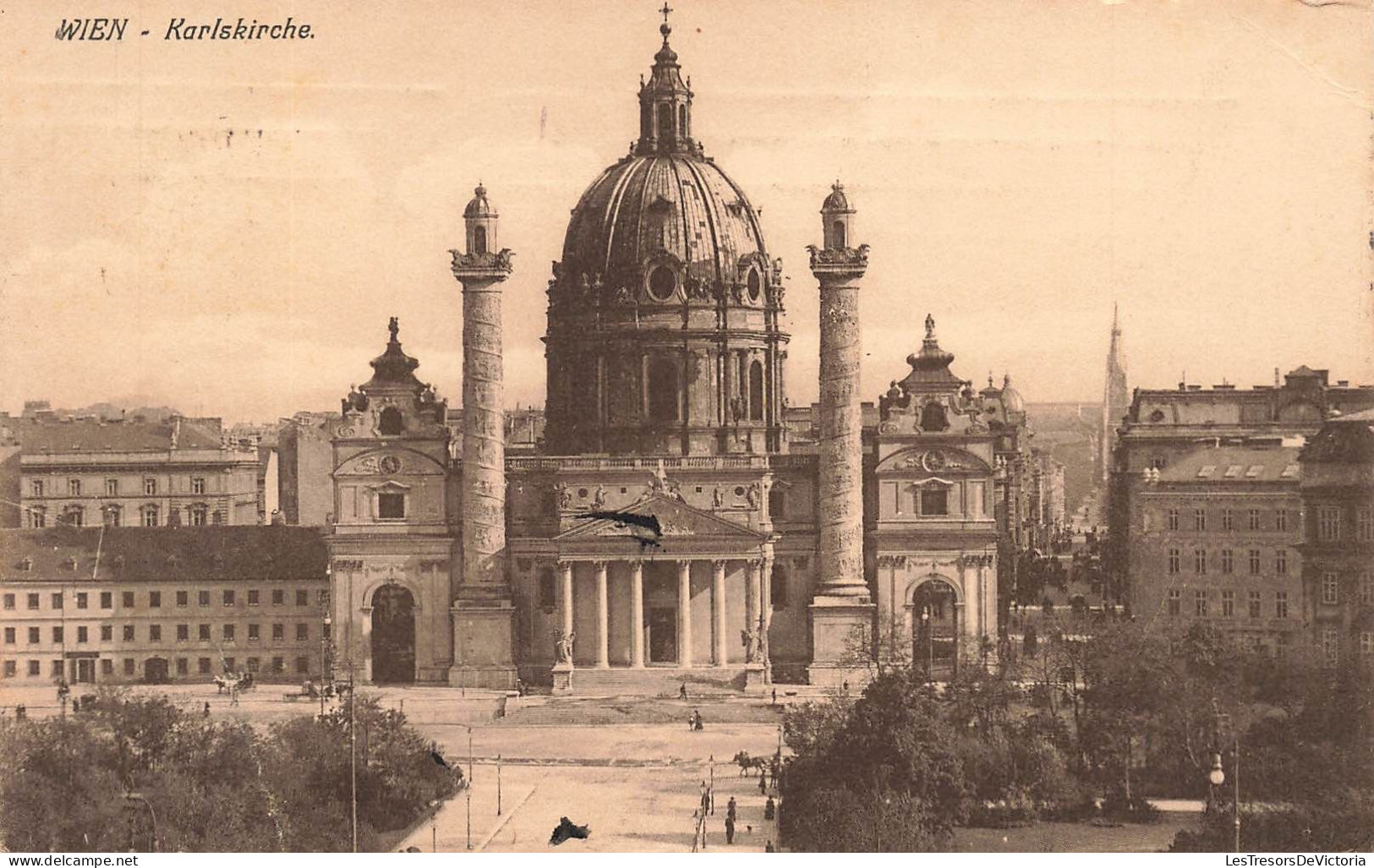 AUTRICHE - Wien - Karlskirche - Carte Postale Ancienne - Vienna Center