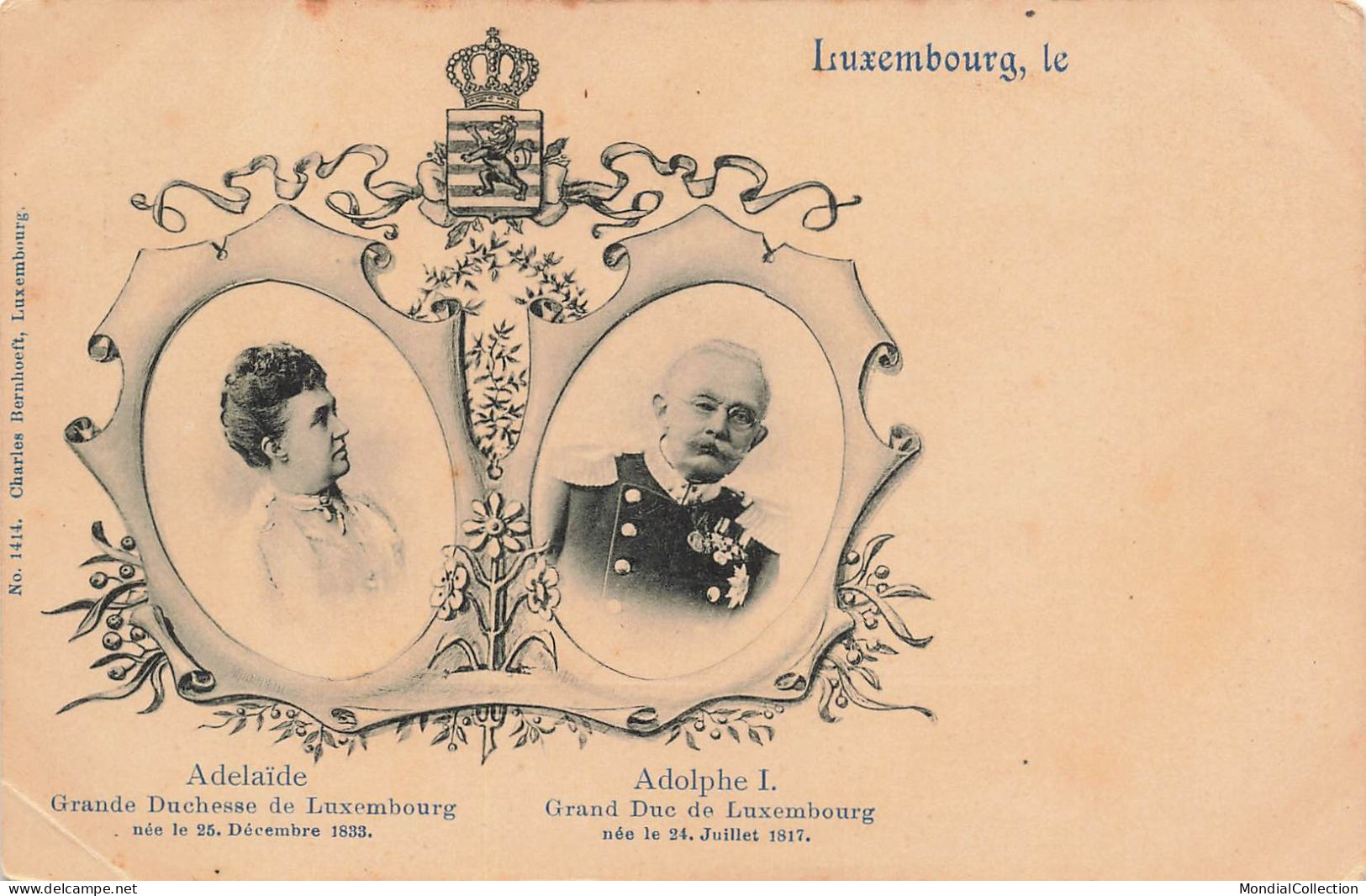 MIKIBP10-005- LUXEMBOURG DUCHESSE ADELAIDE ET DUC ADOLPHE I - Other & Unclassified