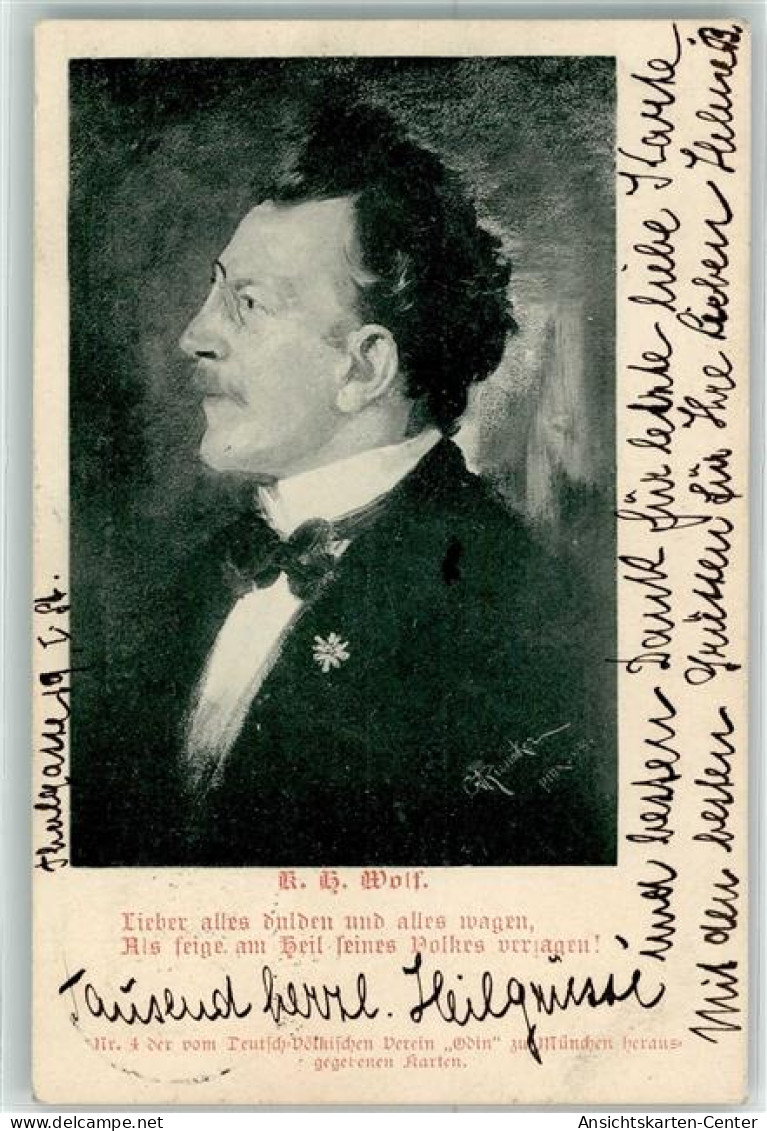 13940407 - K. H. Wolf Nr 4 Der Vom Deutsch-Voelkischen Verein Odin Herausgegebenen Karten - Autres & Non Classés