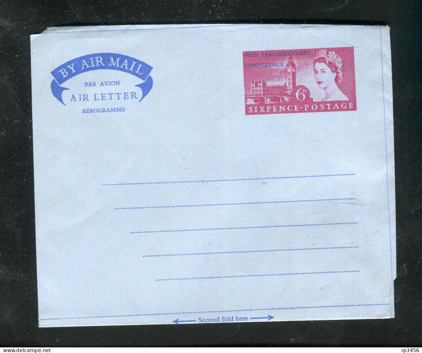 "GROSSBRITANIEN" 1957, Luftpostfaltbrief Mi. LF 9 ** (R1248) - Postwaardestukken