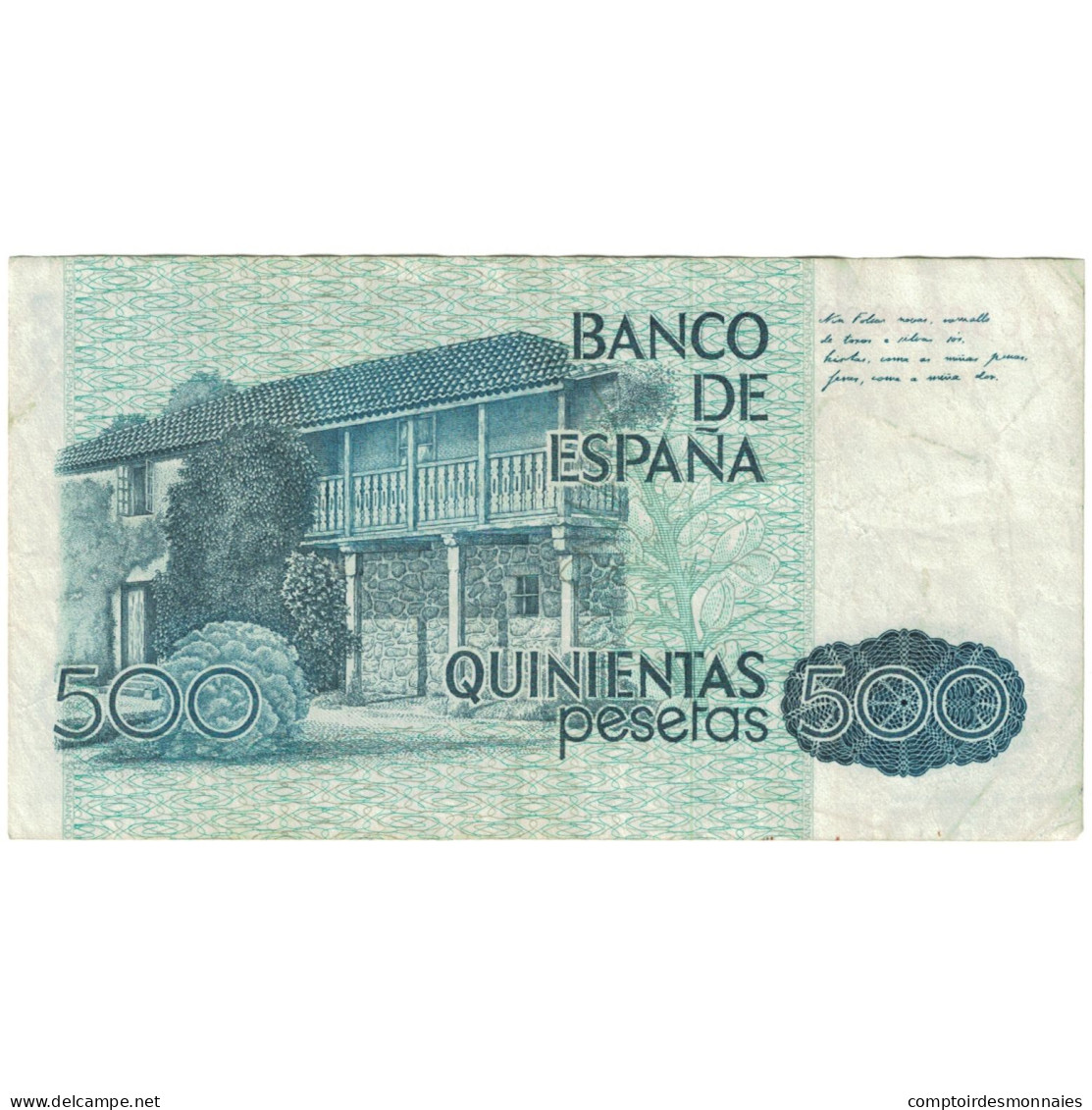 Billet, Espagne, 500 Pesetas, 1979 (1983), 1979-10-23, KM:157, TTB - [ 4] 1975-… : Juan Carlos I