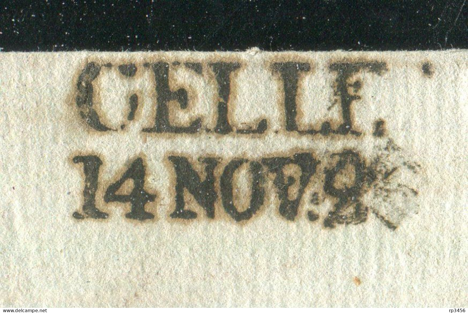 "HANNOVER" 1825, Vorphila-Briefhuelle Mit L2 "CELLE" (R1249) - Prefilatelia