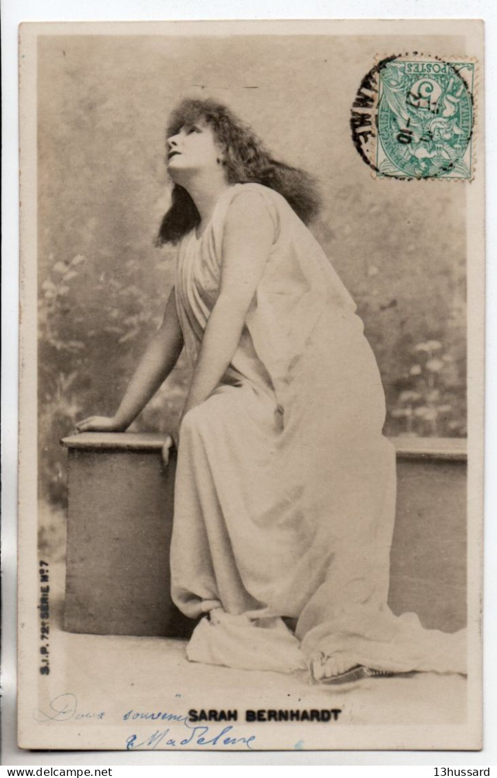 Carte Postale Ancienne De Comédienne: Sarah Bernhardt (21). - Künstler