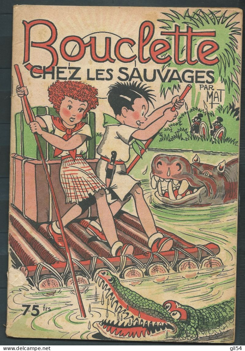Bouclette Chez Les Sauvages (Mat) - Dl  Mai 1953 -   Toto 0103 - Sonstige & Ohne Zuordnung