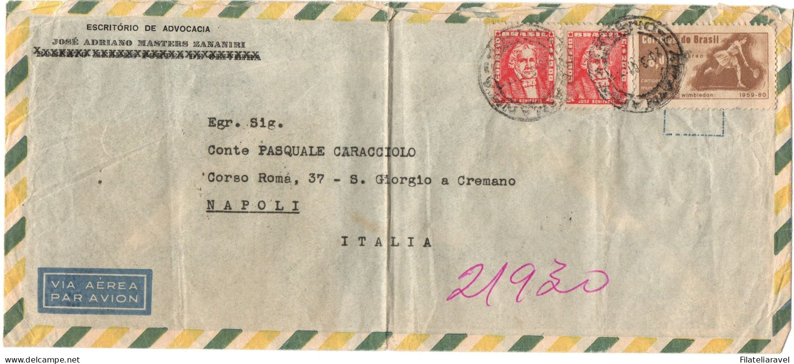 BRASILE - Piccolo Lotto Di  19 Lettere Di Posta Aerea. Tutte Viaggiate. Alcune Solo Frontespizio. - Briefe U. Dokumente