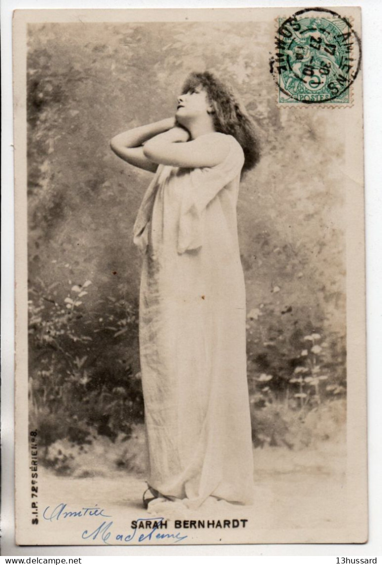 Carte Postale Ancienne De Comédienne: Sarah Bernhardt (22). - Artiesten