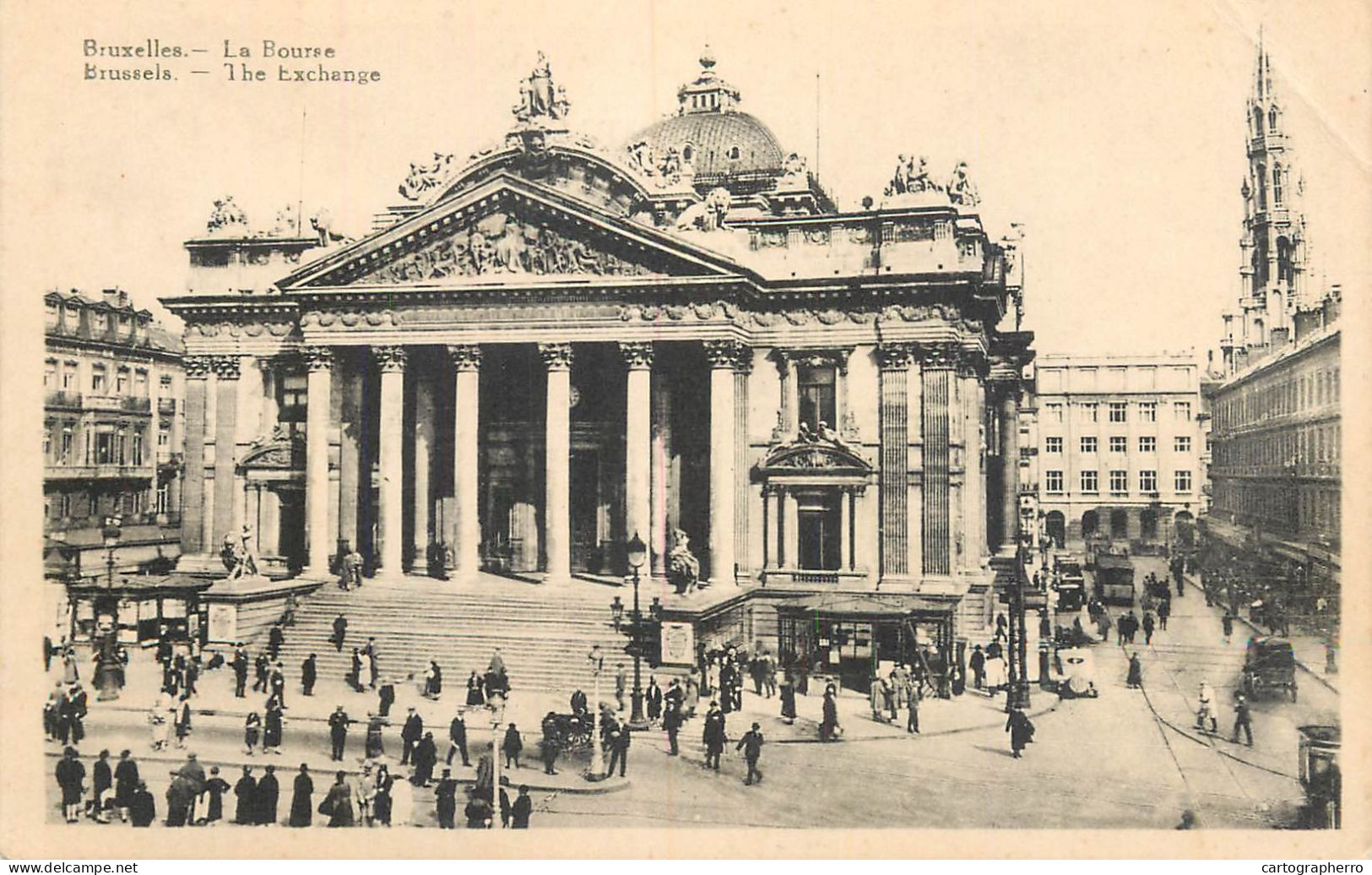 Belgium Postcard Bruxelles The Stock Exchange - Other & Unclassified