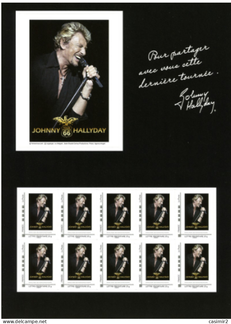 COLLECTOR YVERT N°29 TOUR 66 JOHNNY HALLYDAY - Collectors