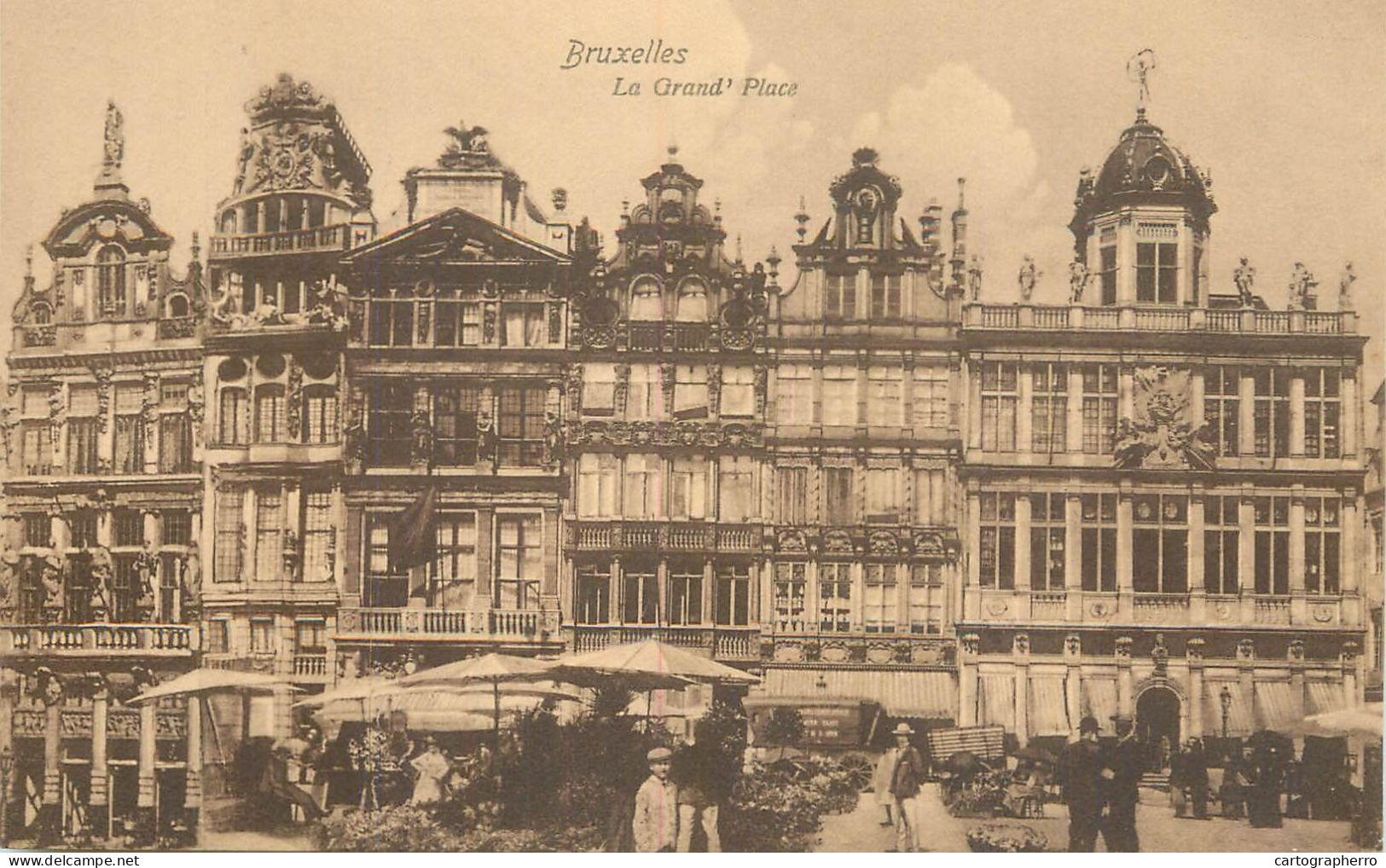 Belgium Postcard Bruxelles La Grand Palace - Sonstige & Ohne Zuordnung