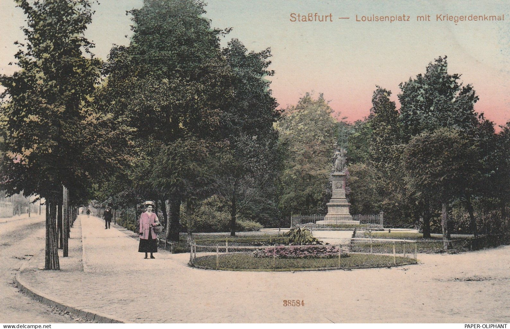 0-3250 STASSFURT, Louisenplatz Und Kriegerdenkmal - Stassfurt