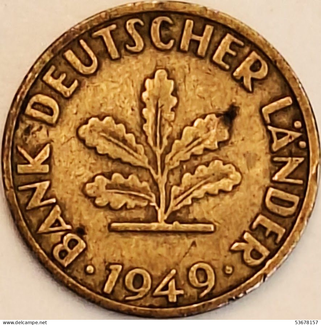 Germany Federal Republic - 5 Pfennig 1949 D, KM# 102 (#4555) - 5 Pfennig