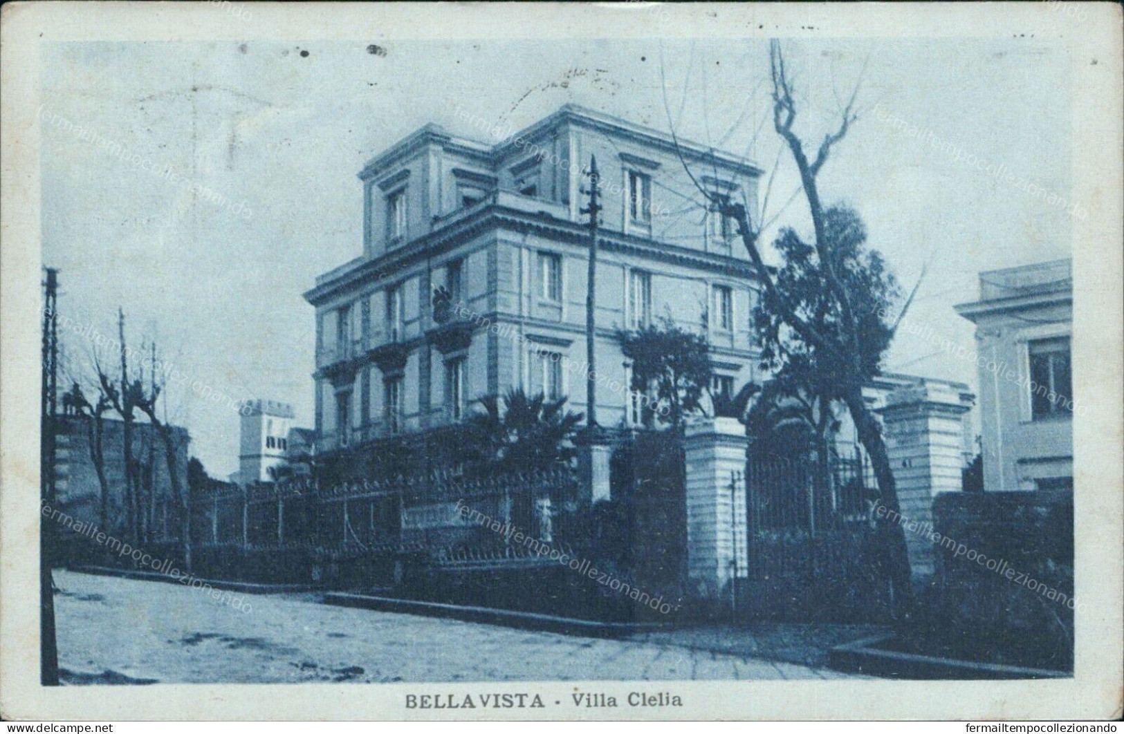 Cs72 Cartolina Bellavista Villa Clelia 1928 Napoli Campania - Napoli (Naples)
