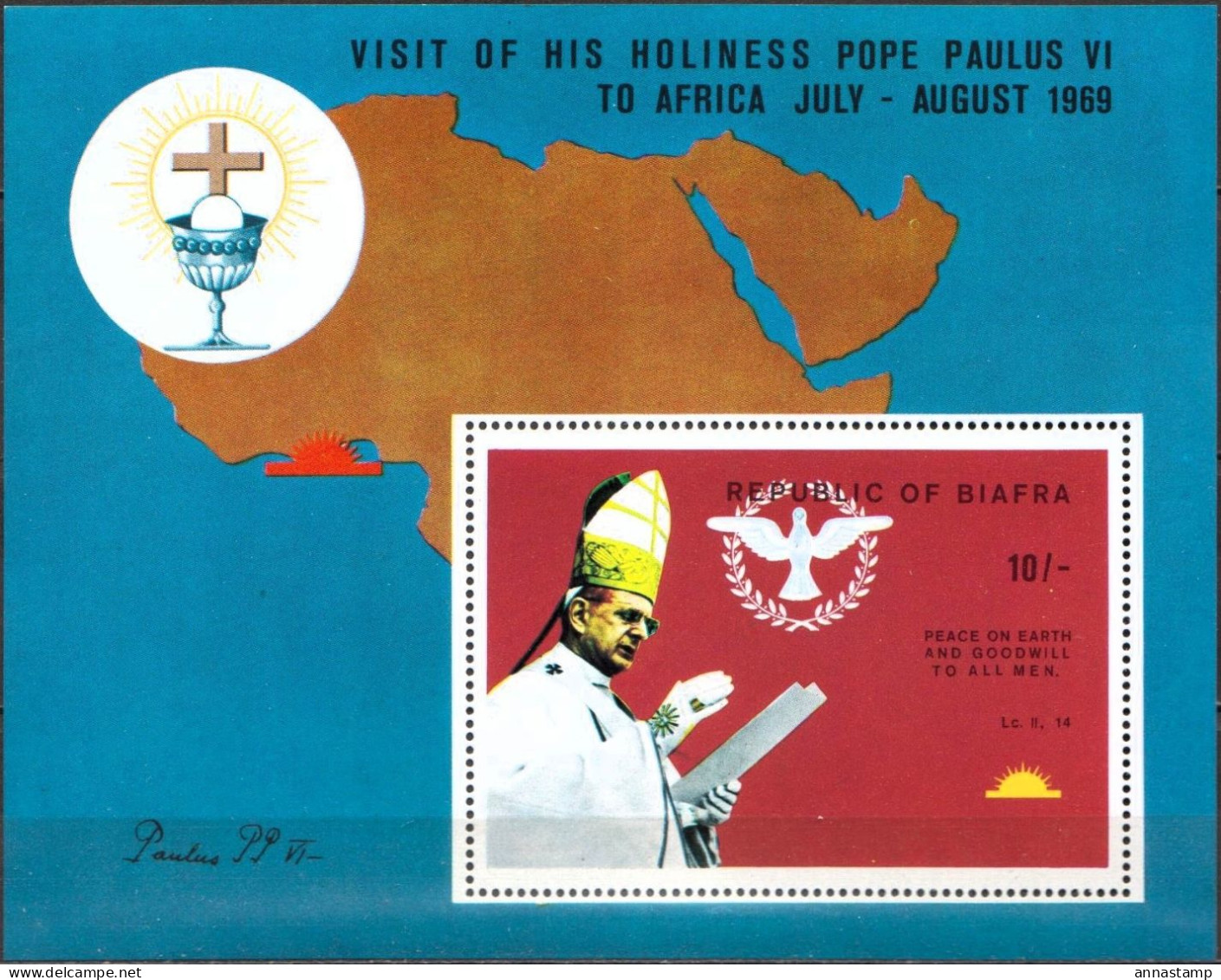 Biafra MNH SS - Popes