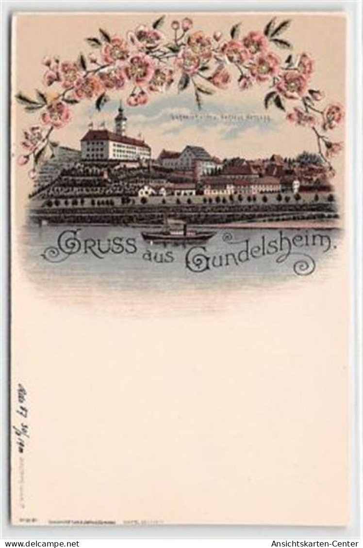 39104207 - Gundelsheim, Lithographie. Schloss Horneck Ungelaufen  Um 1900 Leicht Fleckig, Sonst Gut Erhalten - Heilbronn