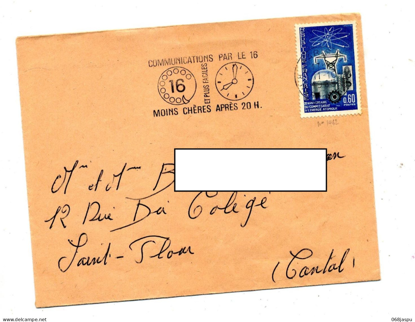 Lettre Flamme Paris Communication Moins Chère - Oblitérations Mécaniques (flammes)