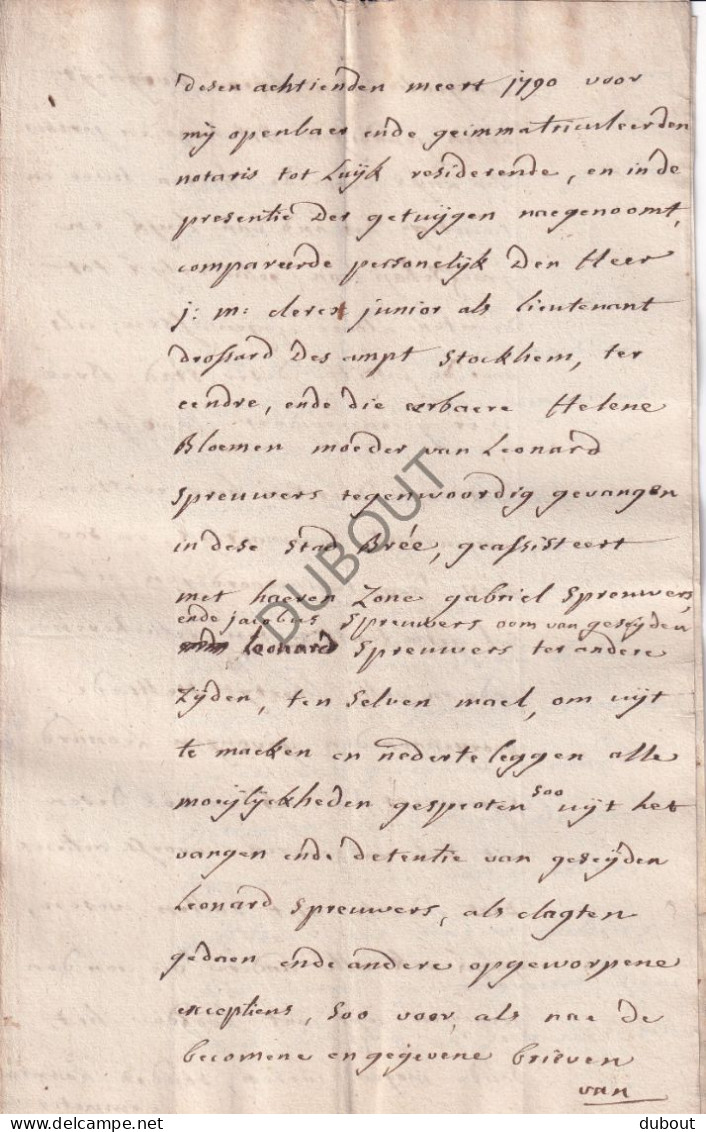 Bree - Manuscript 1790  (V3102) - Manoscritti