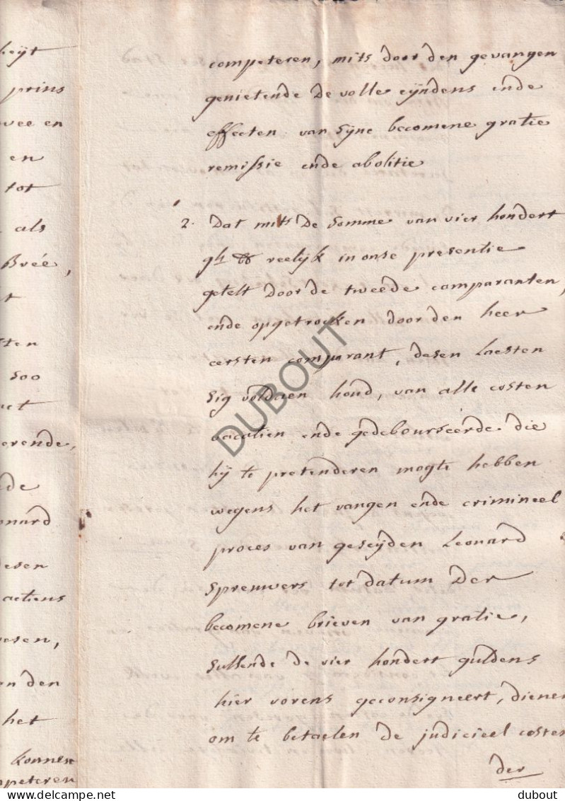 Bree - Manuscript 1790  (V3102) - Manuskripte