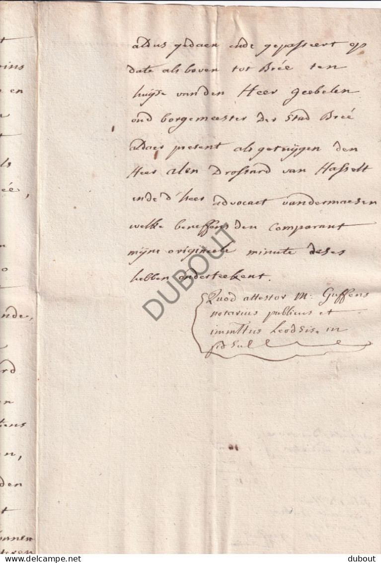 Bree - Manuscript 1790  (V3102) - Manuscrits