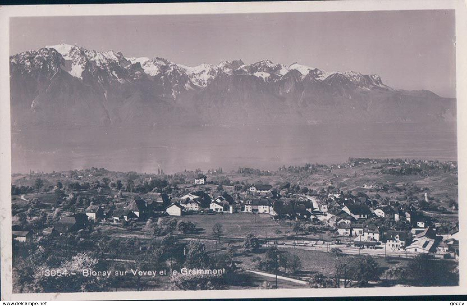 Blonay Sur Vevey VD, Gare Et Chemin De Fer (3054) - Blonay - Saint-Légier