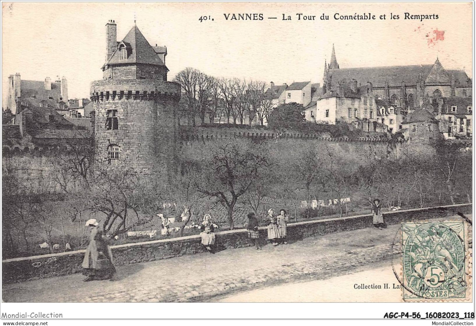 AGCP4-56-0328 - VANNES - La Tour Du Connetable Et Les Remparts - Vannes