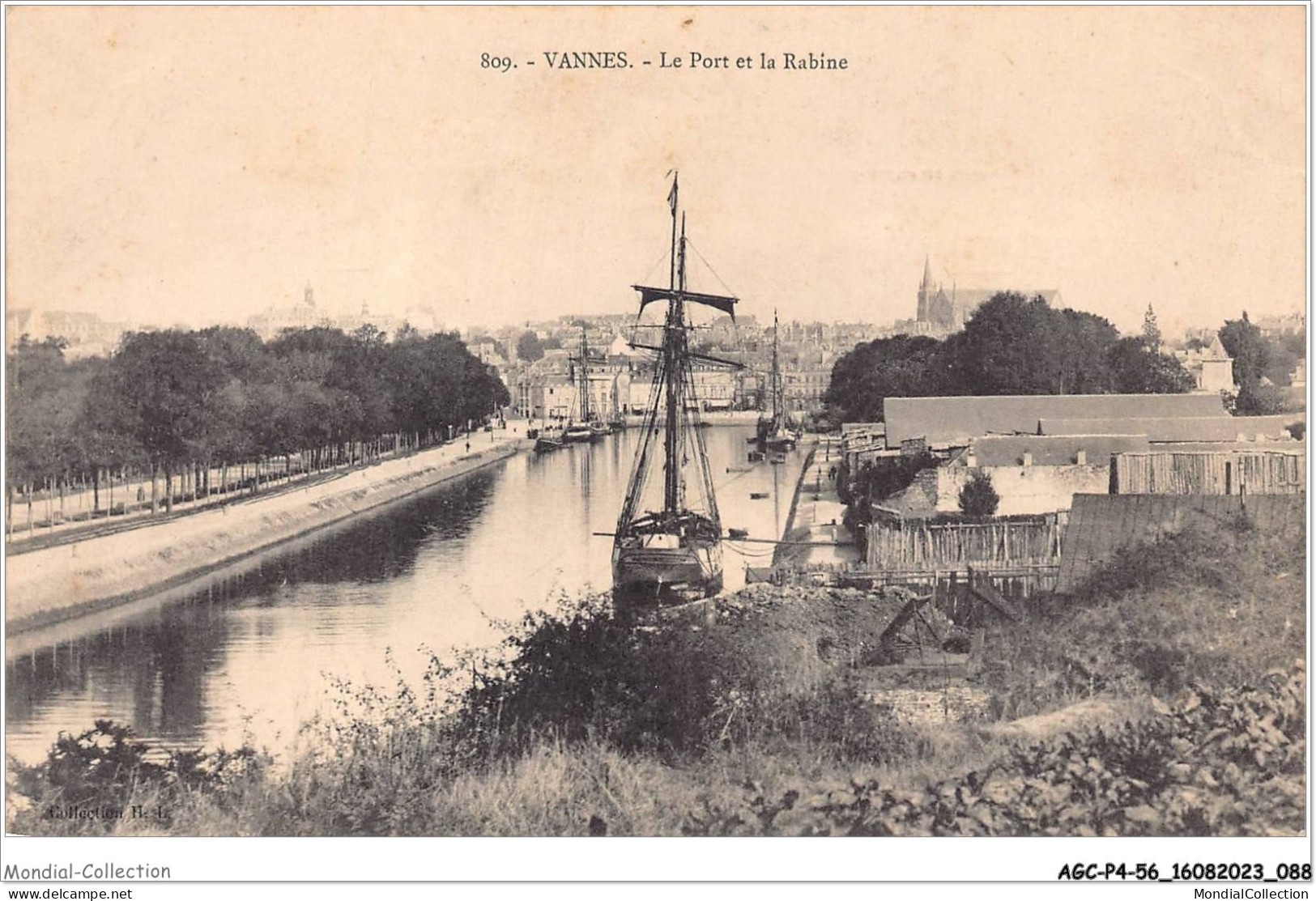 AGCP4-56-0313 - VANNES - Le Port Et La Rabine - Vannes