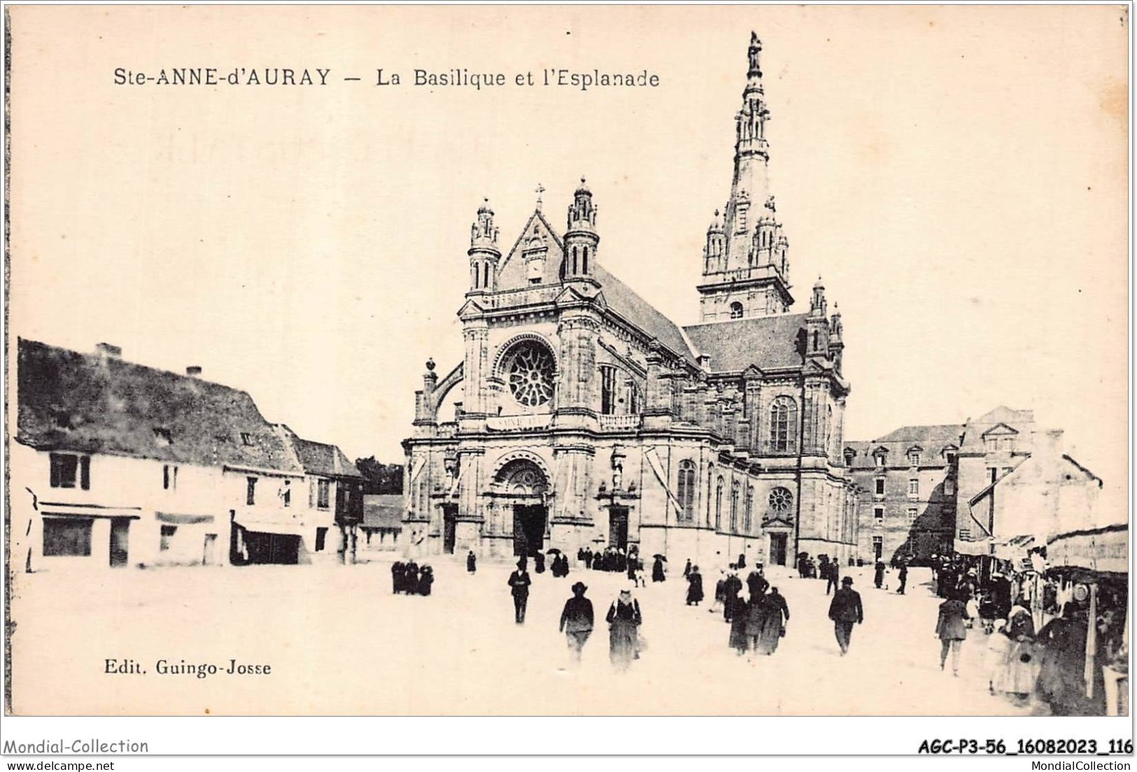 AGCP3-56-0245 - SAINTE-ANNE-D'AURAY - La Basilique Et L'esplanade - Sainte Anne D'Auray