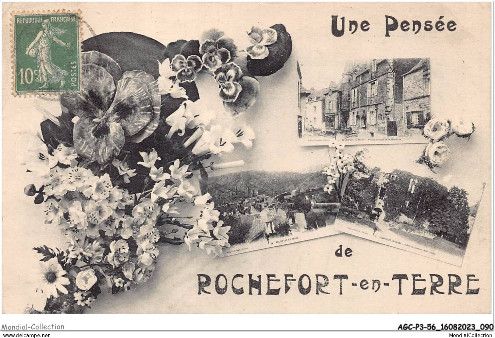 AGCP3-56-0232 - Une Pensee De ROCHEFORT-EN-TERRE  - Rochefort En Terre