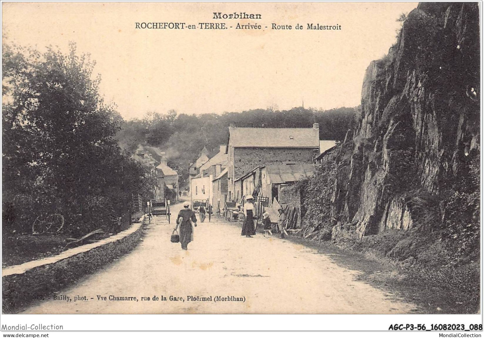 AGCP3-56-0231 - ROCHEFORT-EN-TERRE - Arrivee - Route De Malestroit - Rochefort En Terre