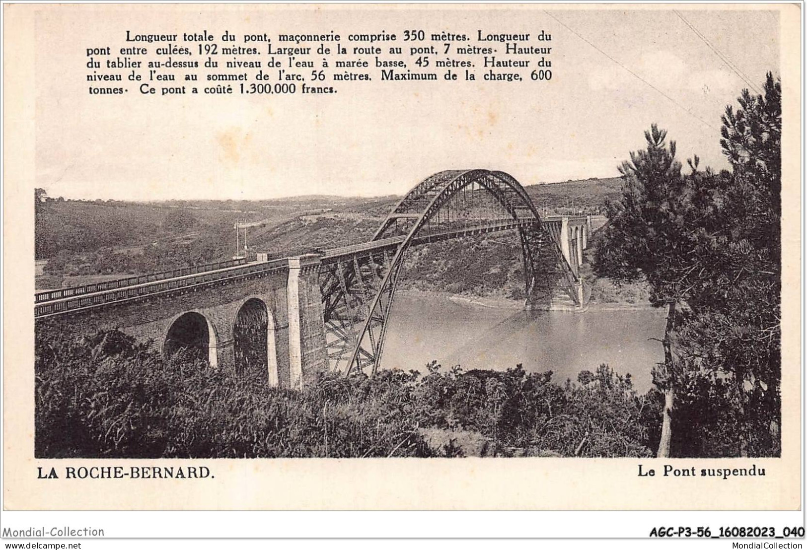 AGCP3-56-0207 - LA ROCHE BERNARD - Le Pont Suspendu - La Roche-Bernard