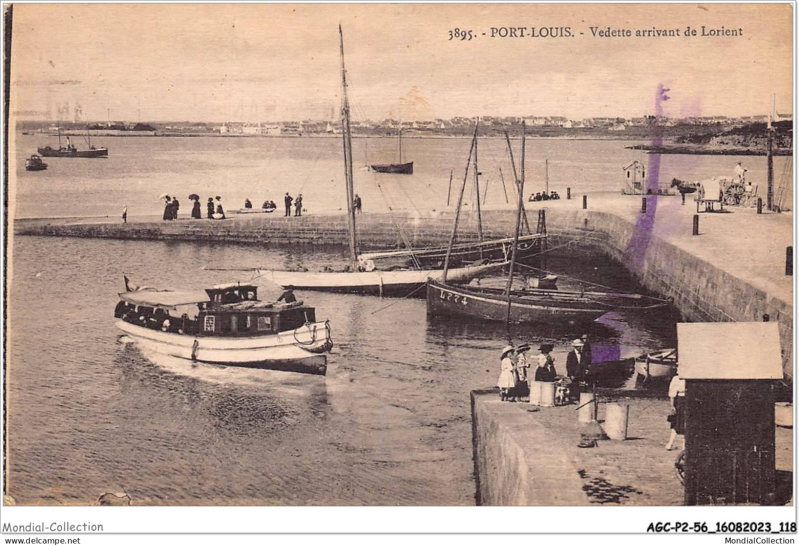 AGCP2-56-0149 - PORT-LOUIS - Vedette Arrivant De Lorient - Port Louis