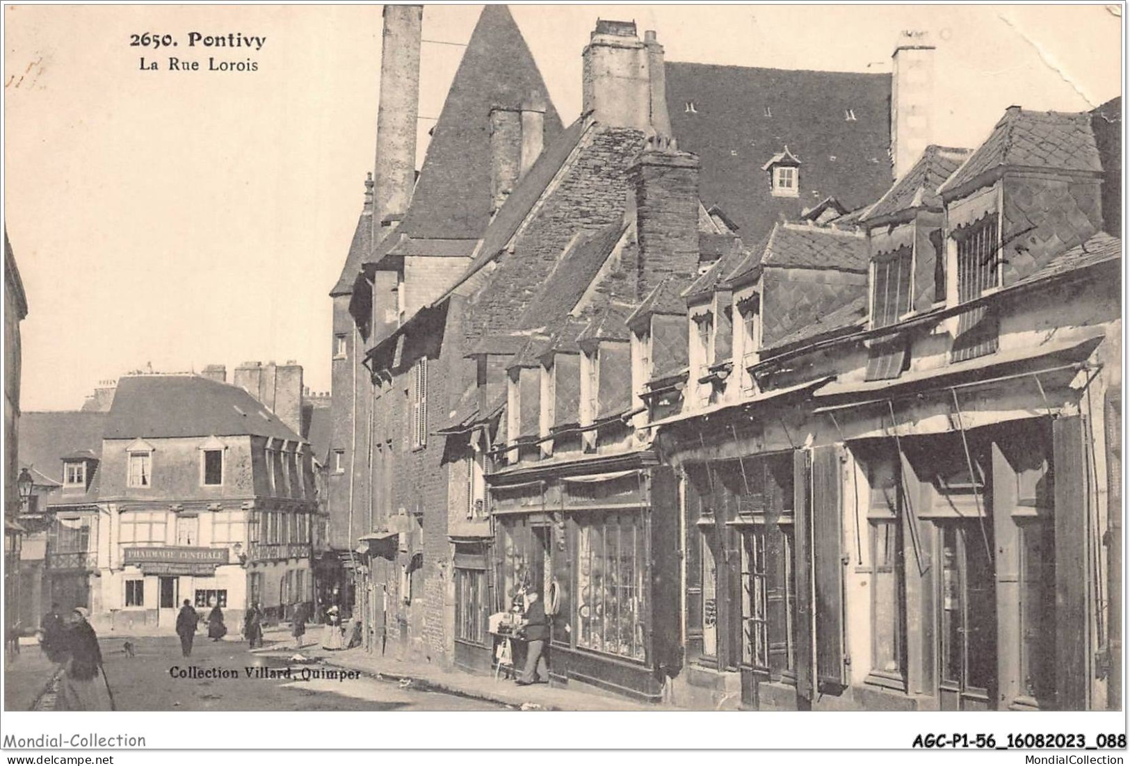AGCP1-56-0045 - PONTIVY - La Rue Lorois - Pontivy
