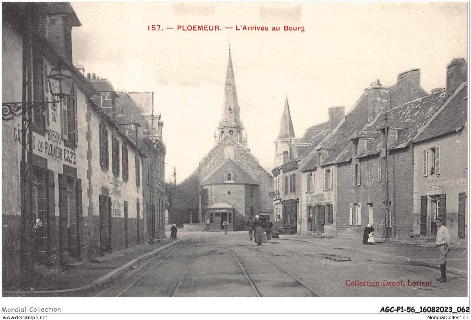 AGCP1-56-0032 - PLOERMEUR - L'arrivee Au Bourg - Plömeur