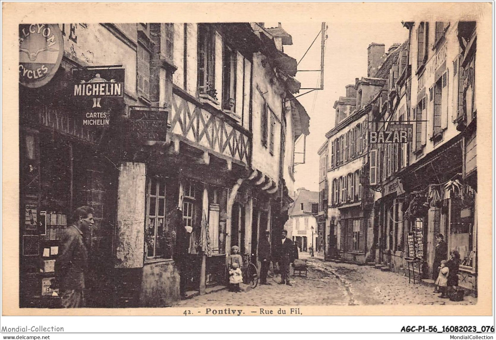 AGCP1-56-0039 - PONTIVY - Rue Du Fil - Pontivy