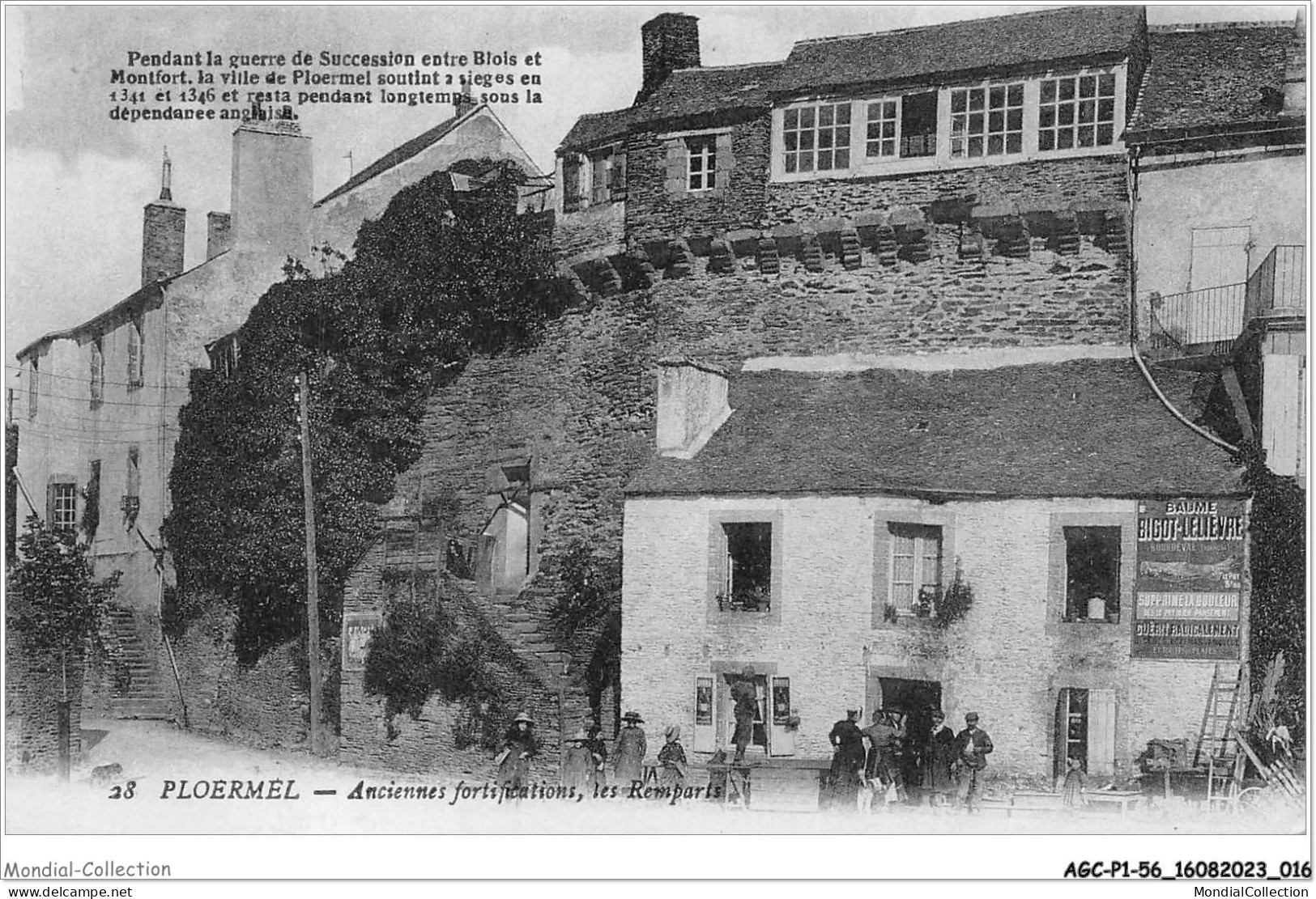 AGCP1-56-0009 - PLOERMEL - Anciennes Fortifications - Les Remparts - Ploërmel