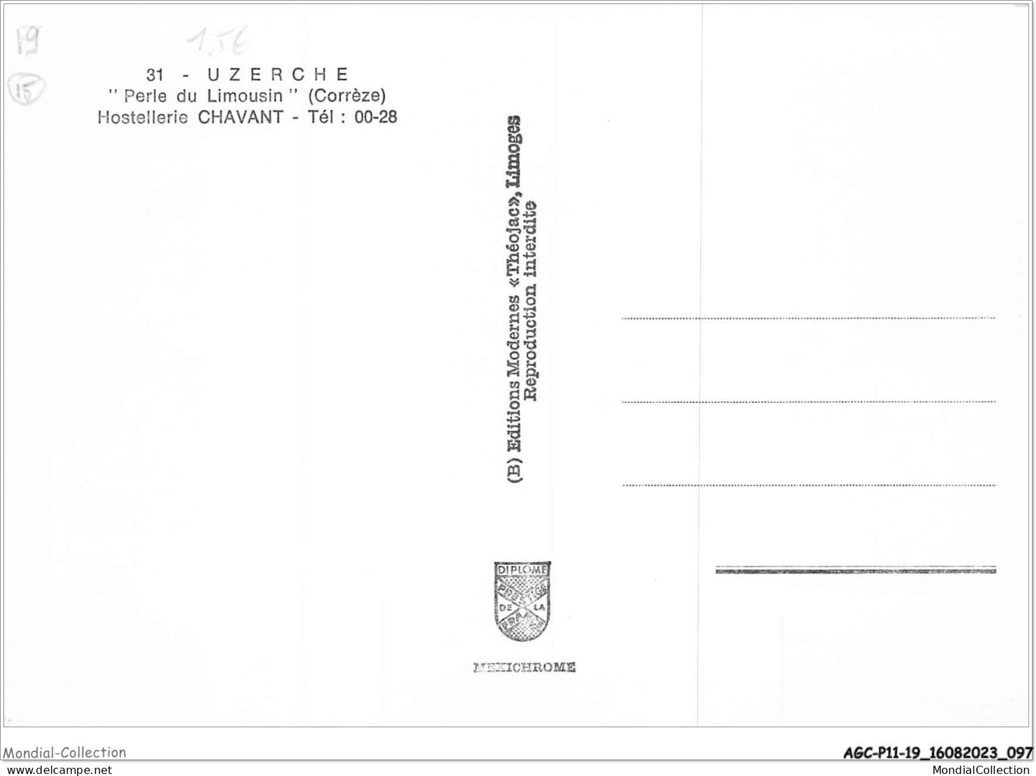 AGCP11-19-0888 - UZERCHE - Perle Du Limousin - Hostellerie CHAVANT - Uzerche