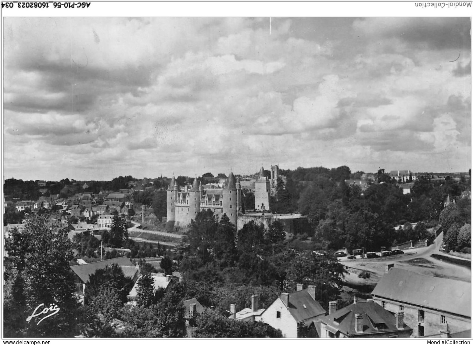 AGCP10-56-0797 - JOSSELIN - Vue Generale - Le Chateau - Josselin