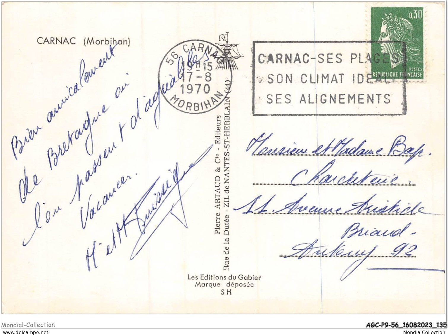 AGCP9-56-0773 - Souvenir De CARNAC - Carnac