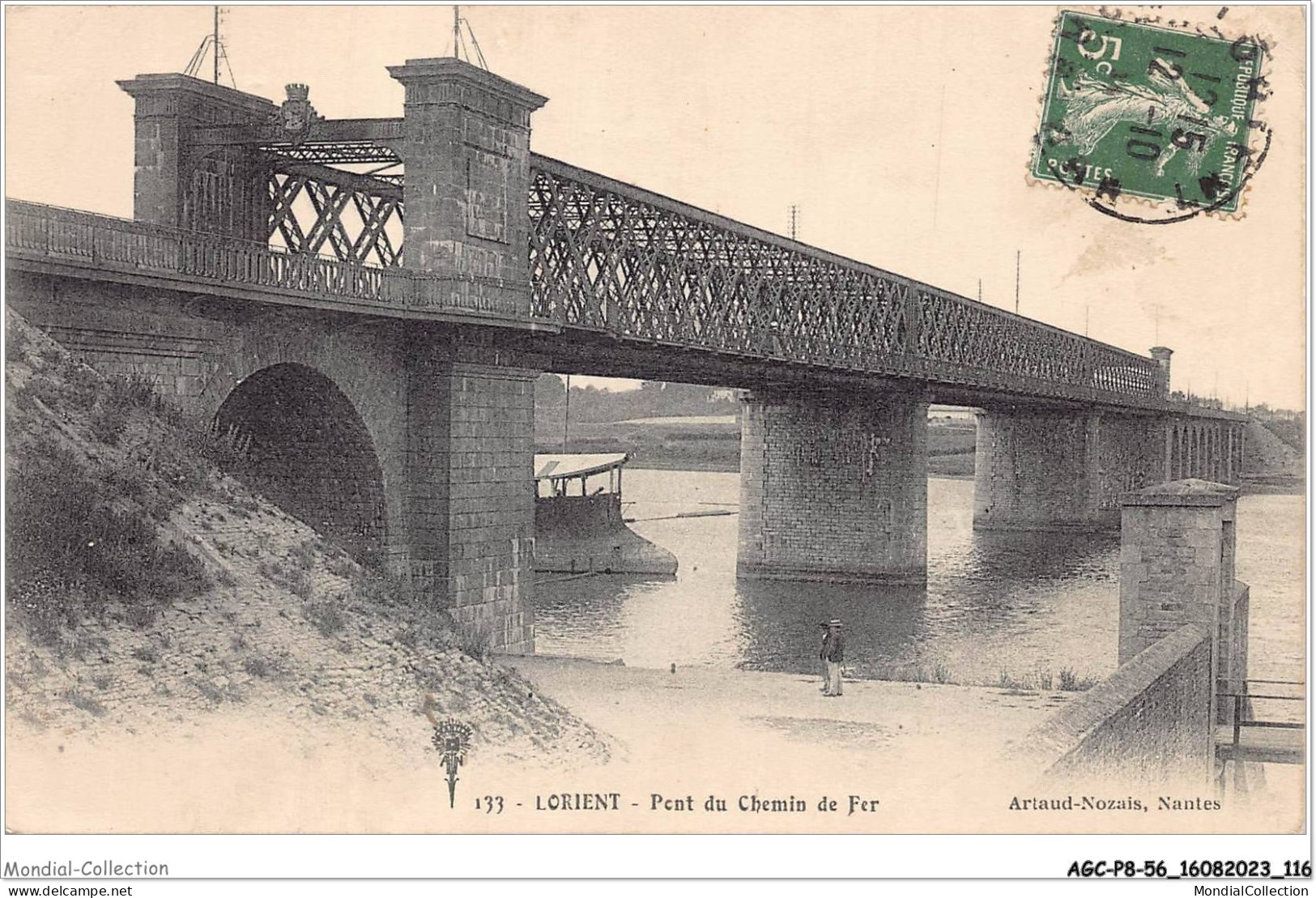 AGCP8-56-0684 - LORIENT -Pont Du Chemin De Fer - Lorient