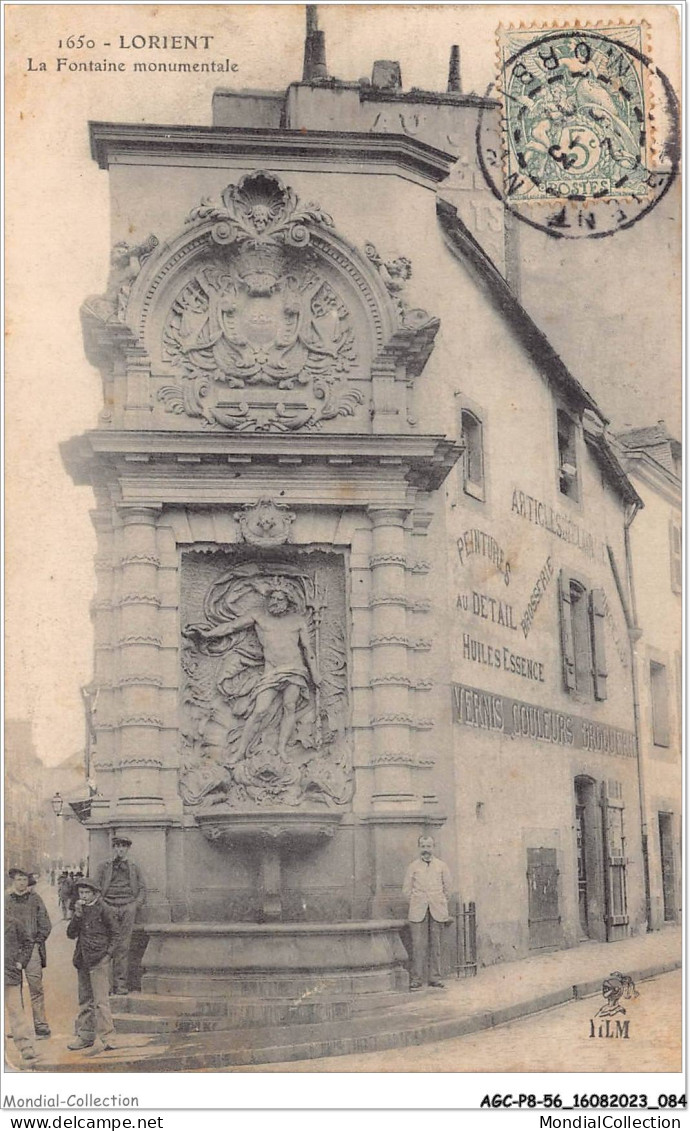 AGCP8-56-0668 - LORIENT - La Fontaine Monumentale - Lorient