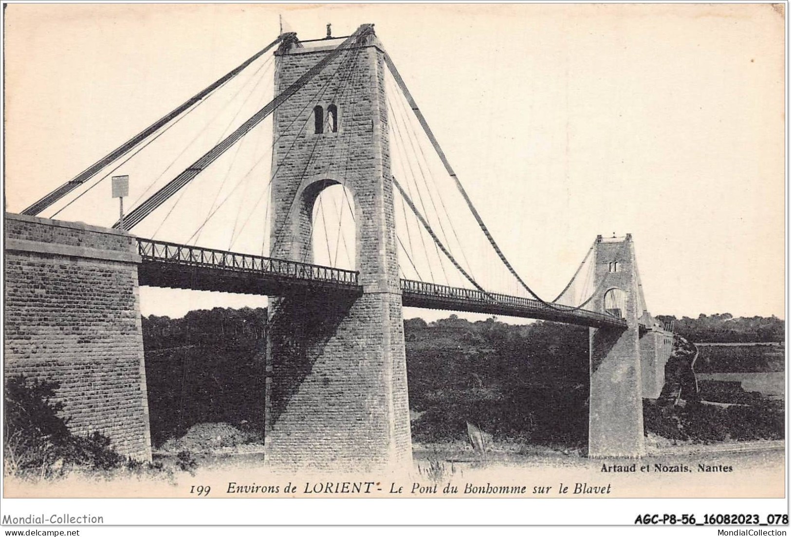 AGCP8-56-0665 - Environs De LORIENT - Le Pont Du Bonhomme Sur Le Blavet - Lorient