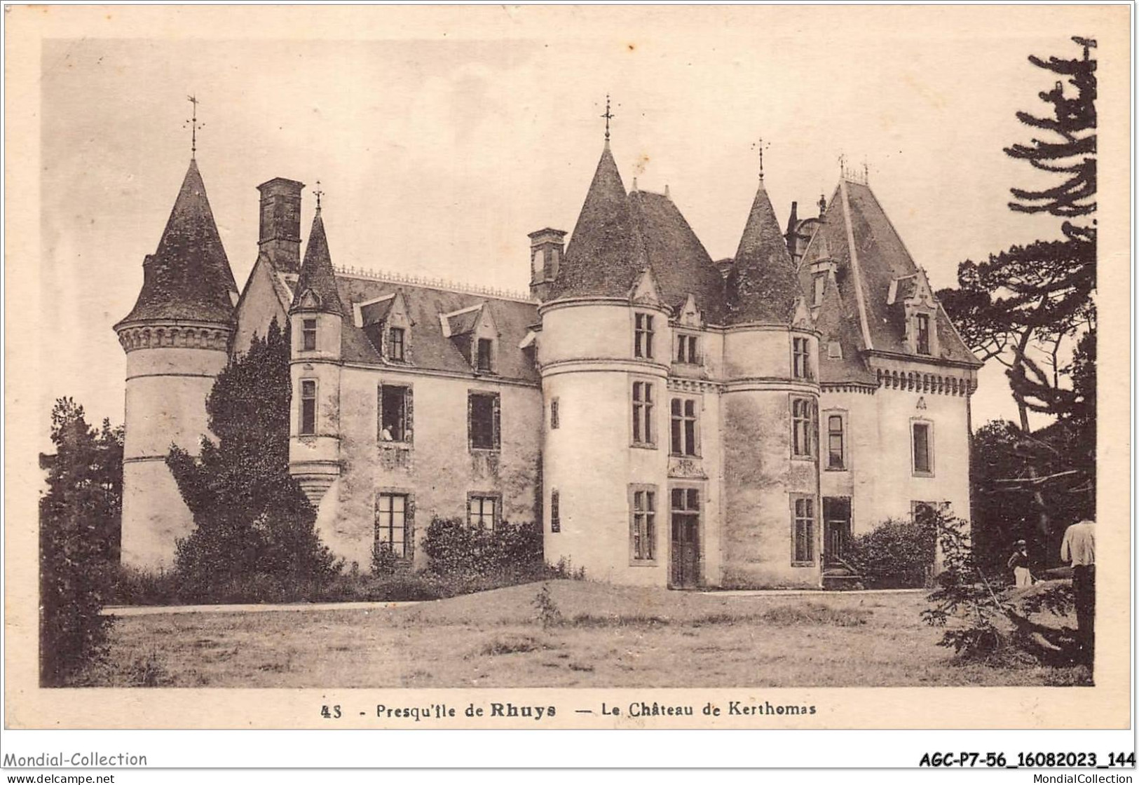 AGCP7-56-0611 - Presqu'ile De RHUYS - Le Chateau De Kerthomas - Sonstige & Ohne Zuordnung