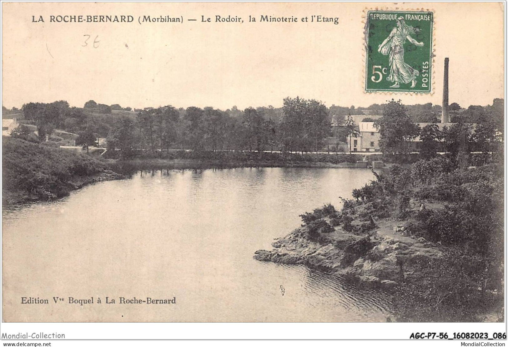 AGCP7-56-0582 - LA ROCHE-BERNARD - Le Rodoir - La Minoterie Et L'etang - La Roche-Bernard