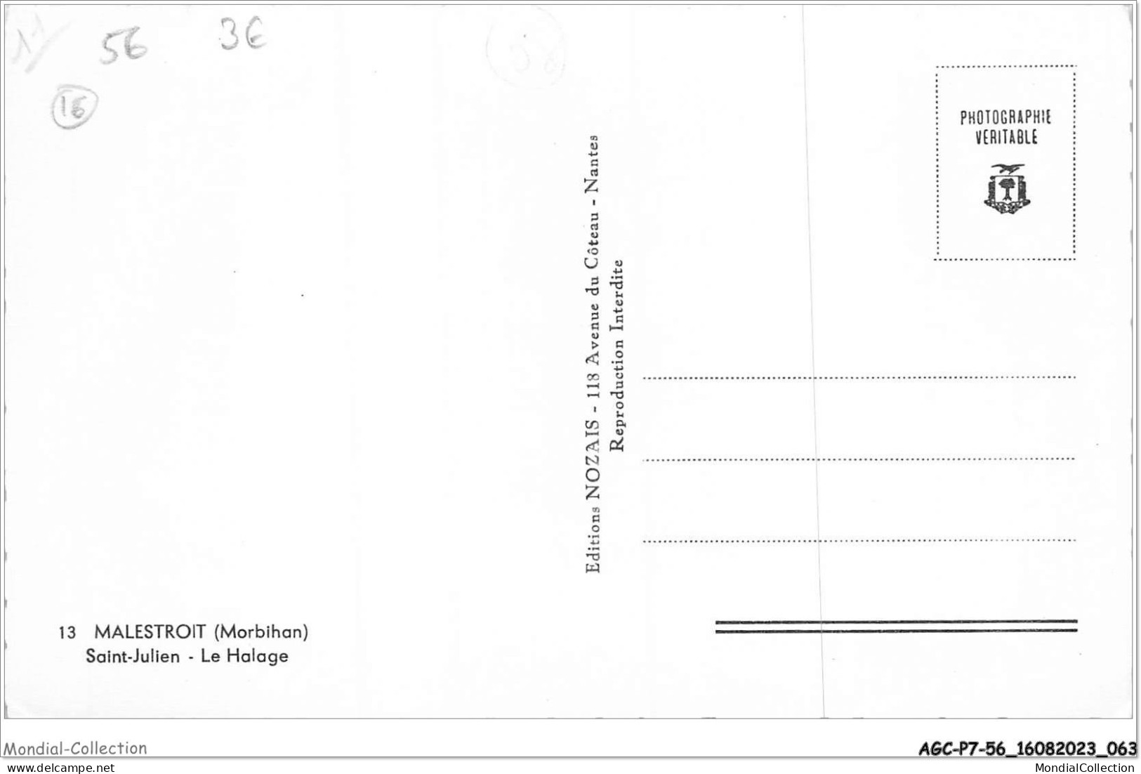 AGCP7-56-0570 - MALESTROIT - Saint-Julien - Le Halage - Malestroit