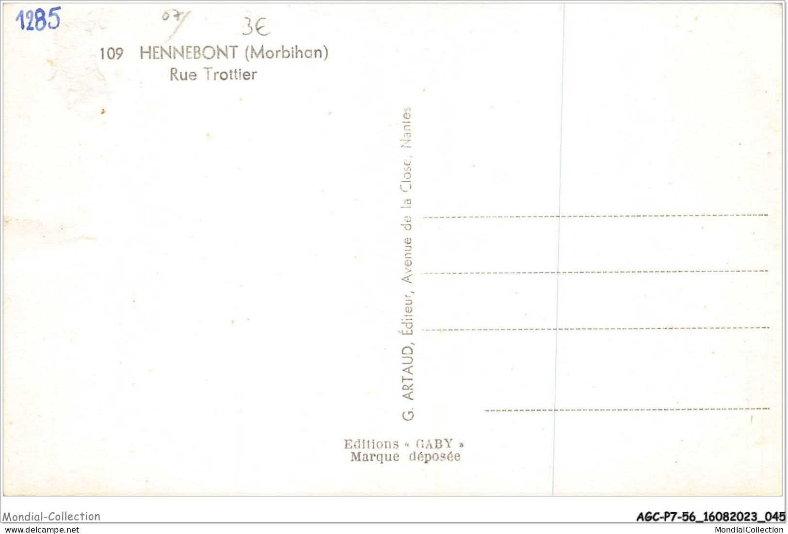 AGCP7-56-0561 - HENNEBONT - Rue Trottier - Hennebont