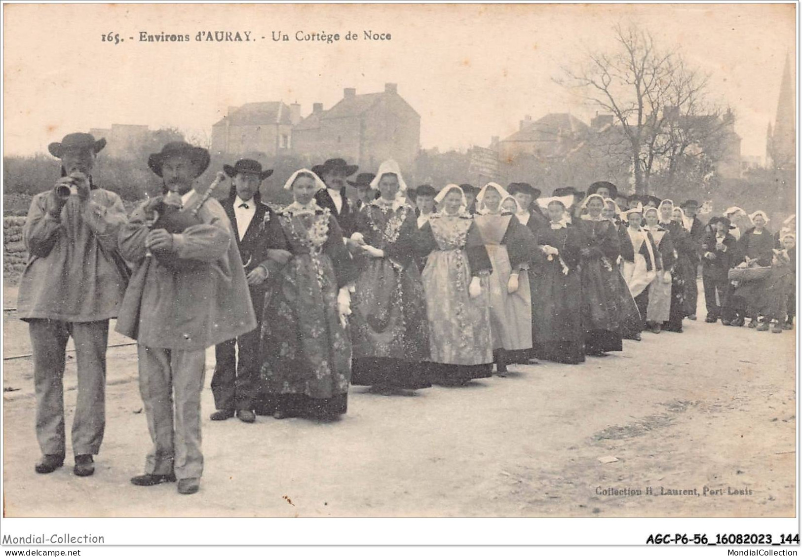 AGCP6-56-0527 - Environs D'AURAY - Un Cortege De Noce - Auray