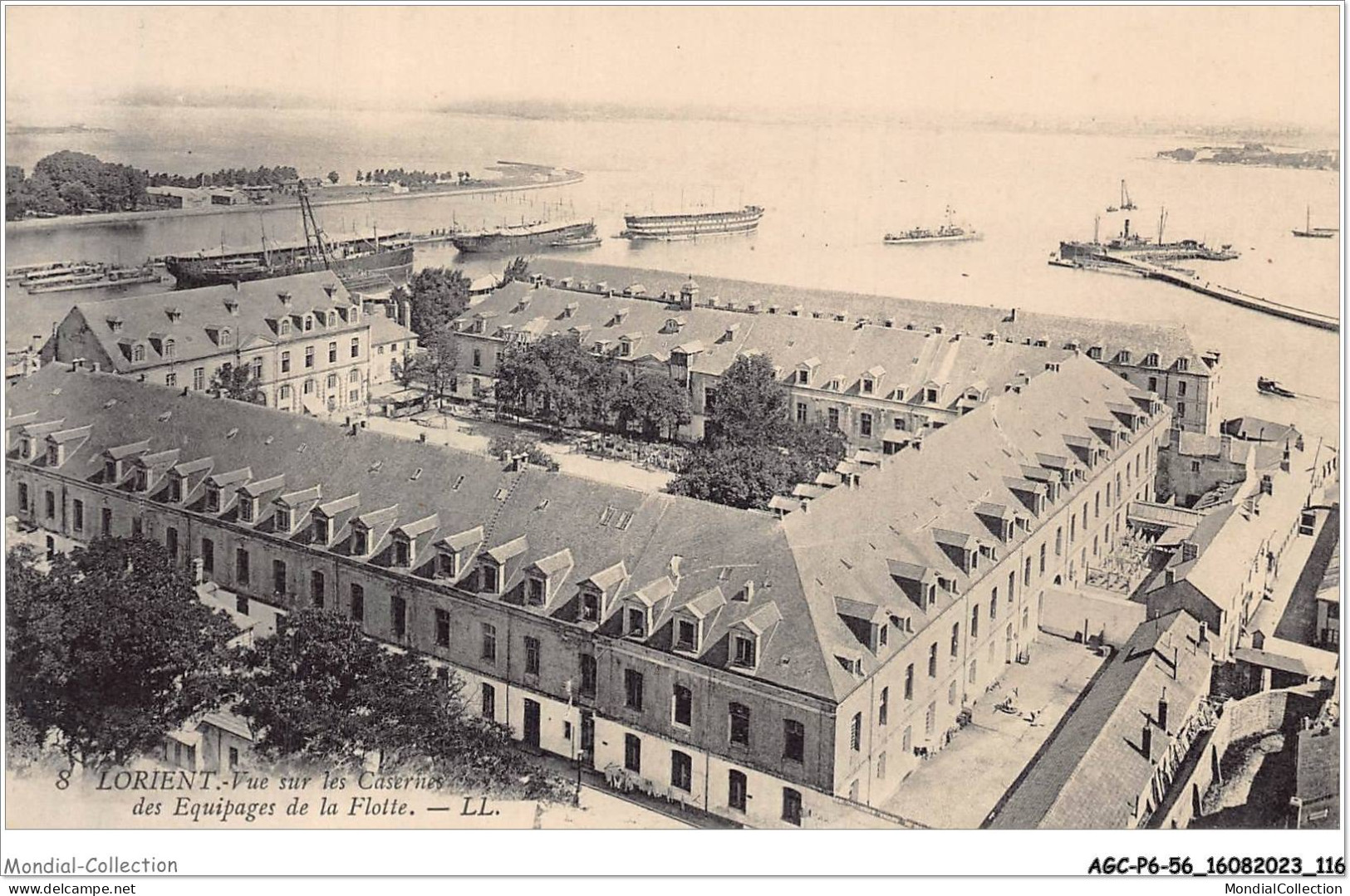 AGCP6-56-0513 - LORIENT - Vue Sur Les Casernes Des Equipages De La Flotte - Lorient