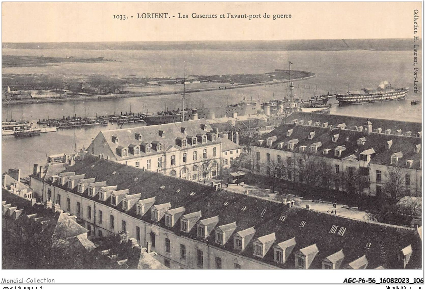 AGCP6-56-0508 - LORIENT - Les Casernes Et L'avant-port De Guerre - Lorient