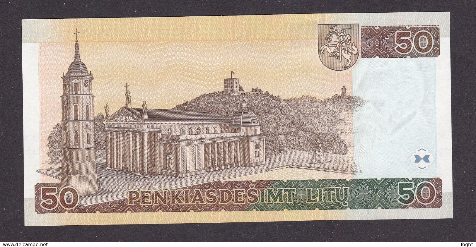 2003 AK Lithuania Bank Of Lithuania Banknote 50 Litų,P#67,UNC - Lituania